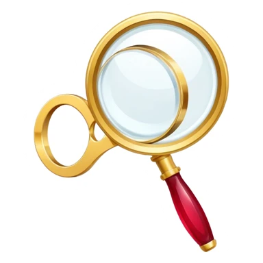 Jewelry art icon. A ring with a golden ruby through magnifying glass and pliers. Minimalistic style, clean lines, transparent background. sticker