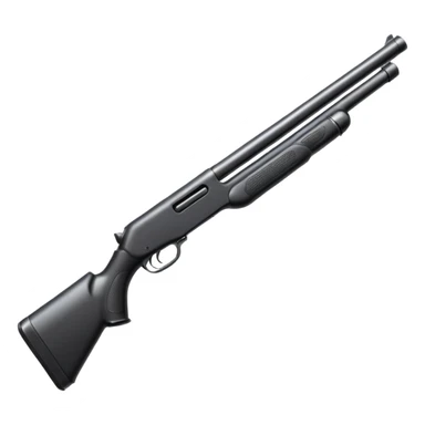 Black shotgun sticker