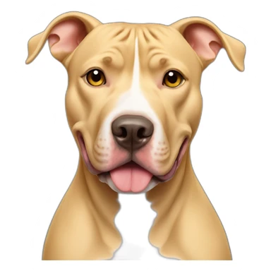 Blonde pitbull sticker