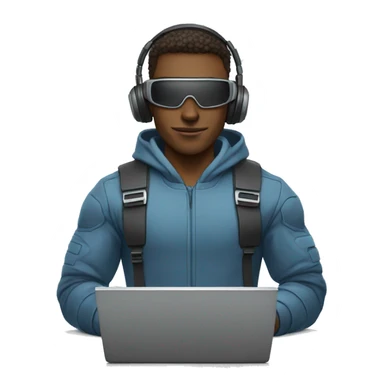 cybersportsman with laptop sticker
