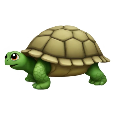 Turtle taking a poop sticker