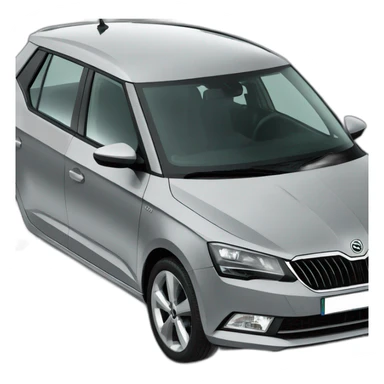Skoda fabia 2 grey sticker
