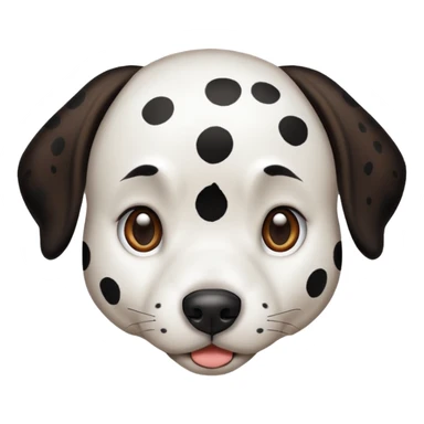 Dalmatia with rainbow spots  sticker