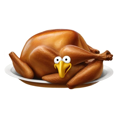 very detailed turkey for thanksgiving with mcdonalds by it sticker