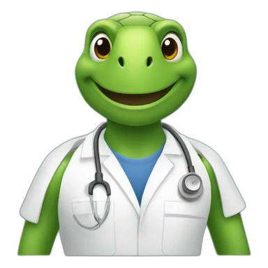 a physiotherapist turtle sticker