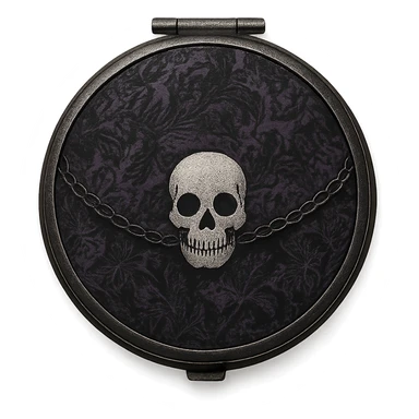 emo style compact mirror sticker