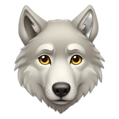 sad-wolf sticker