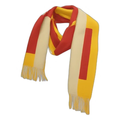 Red and yellow Scout scarf sticker
