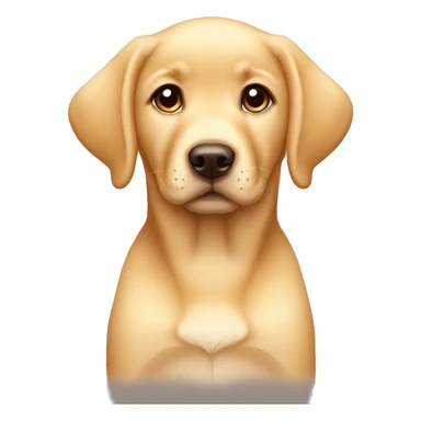 Golden Labrador puppy dog eyes sticker