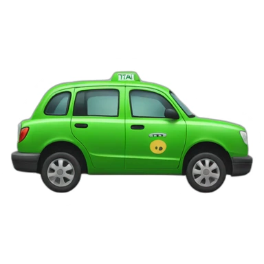 green taxi sticker