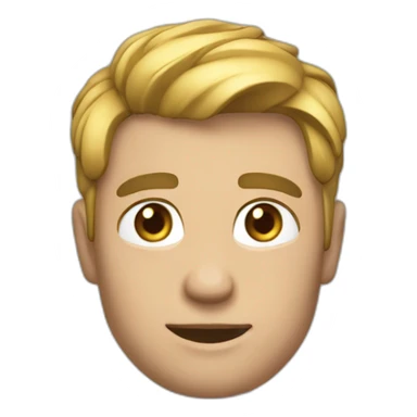 Emoji "🗿" avec une larme sticker