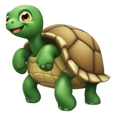 make a turtle whit tutú and a bow  sticker