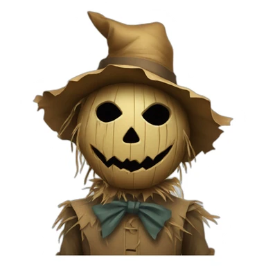scary full body scarecrow sticker