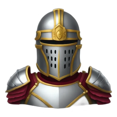 chevalier armure rose  sticker