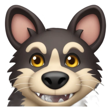 Tasmanian devil crossed with a wolf sticker