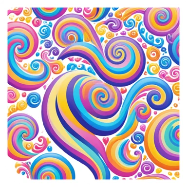 psychedelic pattern sticker