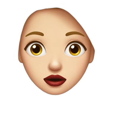 girl-with-manicure-red-lips-and-blond-hair-is-shocked sticker