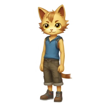 Catboy-Fakémon full body sticker