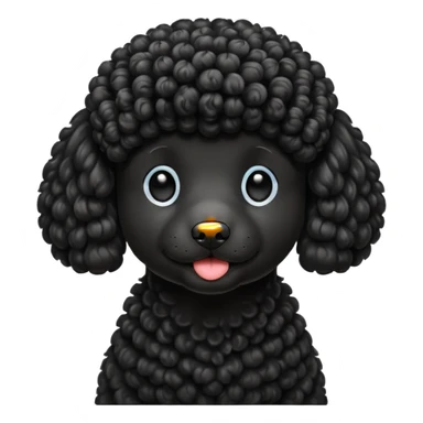 Черный пудель sticker