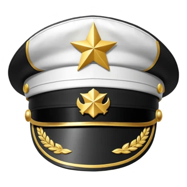 captain hat sticker