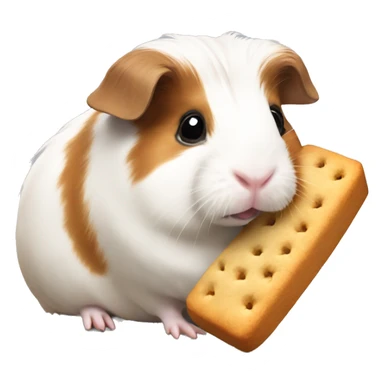 Guinea pig with a biscuit  sticker