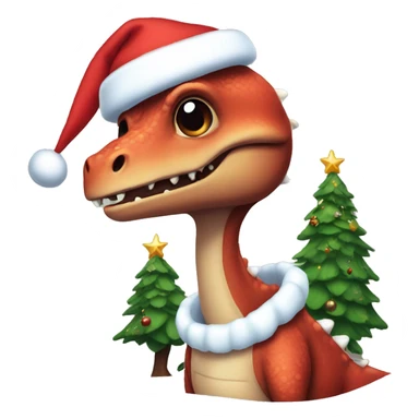 Dino Xmas sticker