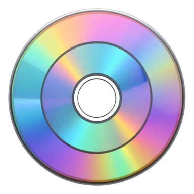 светящийся CD-диск, no background sticker