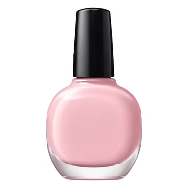 Minimalist kawaii nail polish bottle, standing alone, simple and clean design, pastel colors, delicate and charming, high-resolution, single subject only sticker
