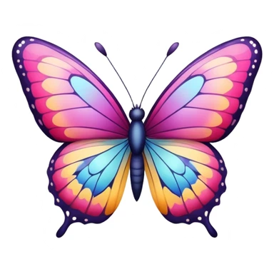 pretty butterfly sticker