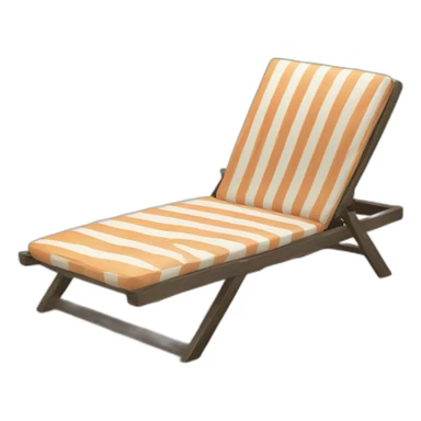 sun lounger on the beach sticker