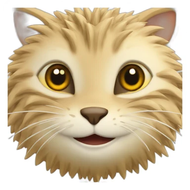 Un chat hérisson sticker