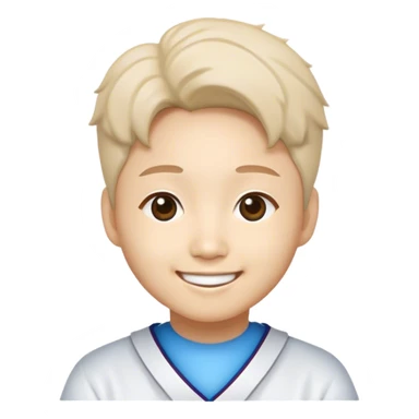 The smiling face of the mascot of Korea University KAIST sticker