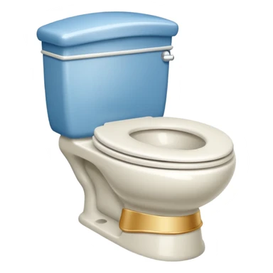 A ￼ toilet  wearing a hat￼￼ sticker