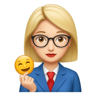 economist woman sticker