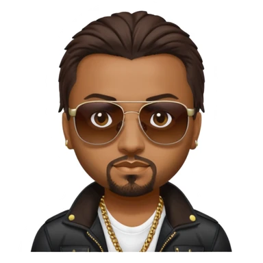 Sean Paul with dark brown hair sticker
