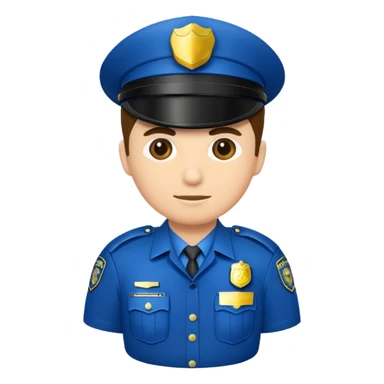 fancy police officer sticker