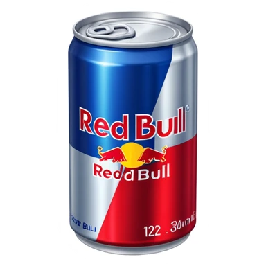 Vit redbull sticker