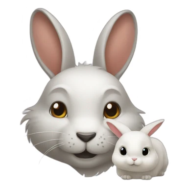 Rabbit and Poland sticker