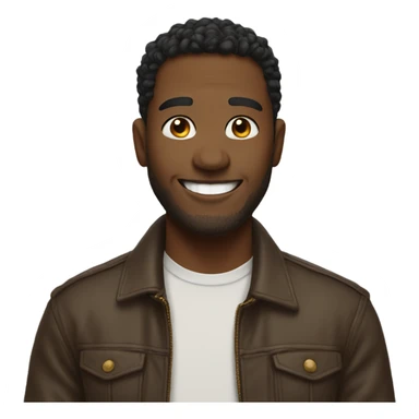 smiling solo portrait with charm sticker