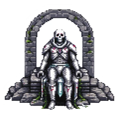 dead god lying in cosmic ruins sticker