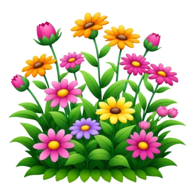 pretty flower garden sticker