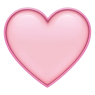 outlined heart light pink  sticker
