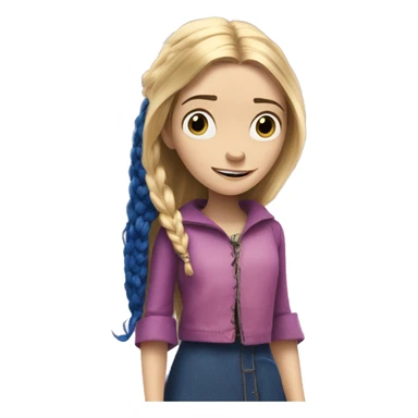 Coraline jones next to Rapunzel sticker
