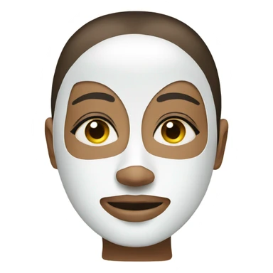 Face mask skincare sticker