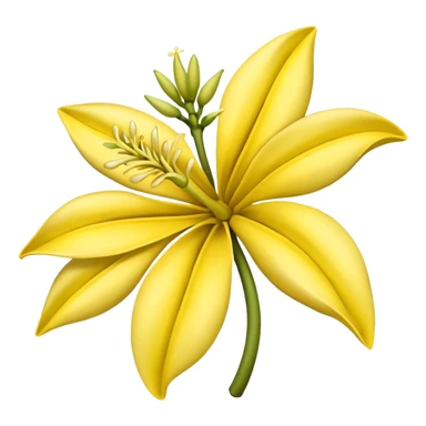 ylang ylang flower sticker