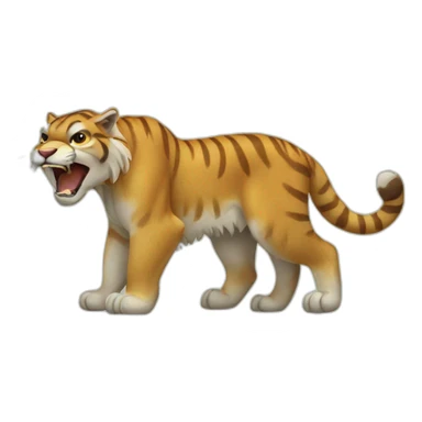 Sabertooth tiger sticker