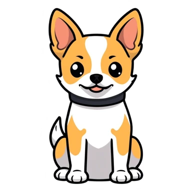 Jack russel terrier chihuahua sticker