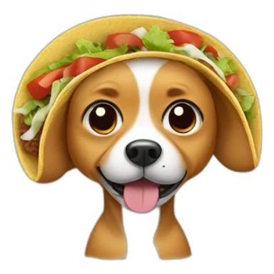 dog in a tacos sticker