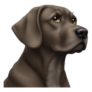 perrro shit zu; pensando sticker