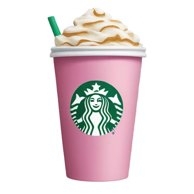 Pink Starbucks cup sticker
